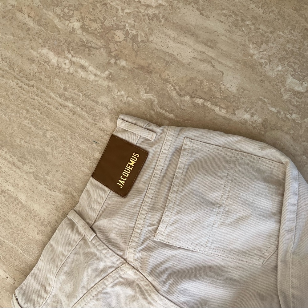 jacquemus le souk jeans ecru